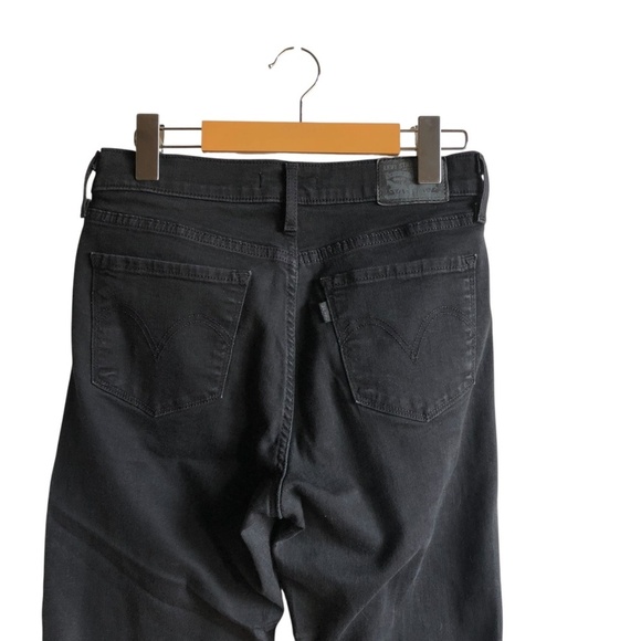 Levi’s Classic Bootcut Jeans Mid Rise Stellar Stretch Size 27 Soft Black - Picture 8 of 16